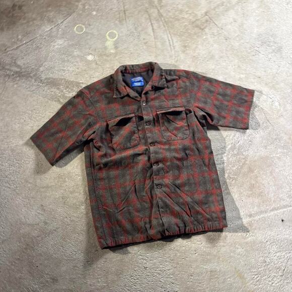 Vintage VTG Y2K Pendleton Short Sleeve Board Shirt - Picture 2 of 8